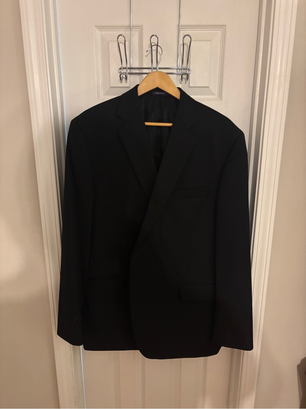 Stafford Men's Black Single-Breasted Sport Coat Blazer